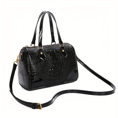 Crocodile Pattern Shoulder Bag Business Handbag Briefcase
