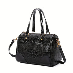 Crocodile Pattern Shoulder Bag Business Handbag Briefcase