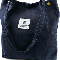 Men's Corduroy Shoulder Bag Casual Style Tote Bag