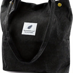 Men's Corduroy Shoulder Bag Casual Style Tote Bag