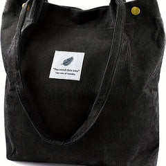 Men's Corduroy Shoulder Bag Casual Style Tote Bag