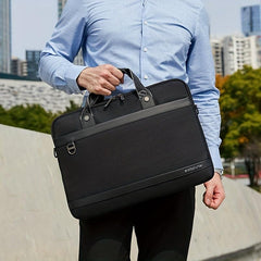 Men's Slim Business Briefcase Handbag for Daily Commuting