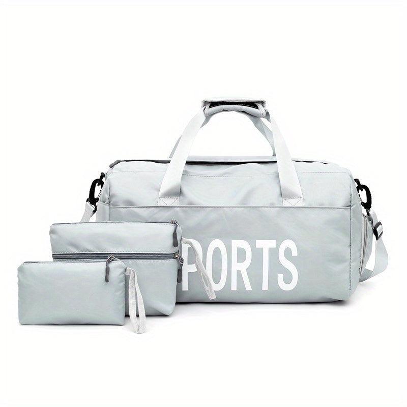 3-Piece Women's Bag Set: Handbag, Fitness Travel Bag, Mother Bag