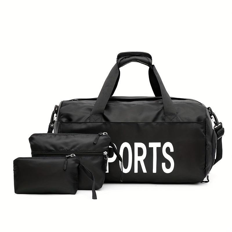 3-Piece Women's Bag Set: Handbag, Fitness Travel Bag, Mother Bag