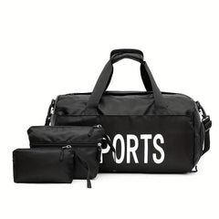 3-Piece Women's Bag Set: Handbag, Fitness Travel Bag, Mother Bag