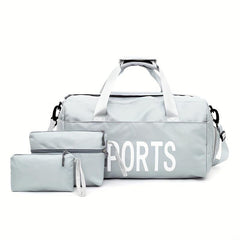 3-Piece Women's Bag Set: Handbag, Fitness Travel Bag, Mother Bag