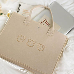 Bear Handbag Briefcase Tote Bag
