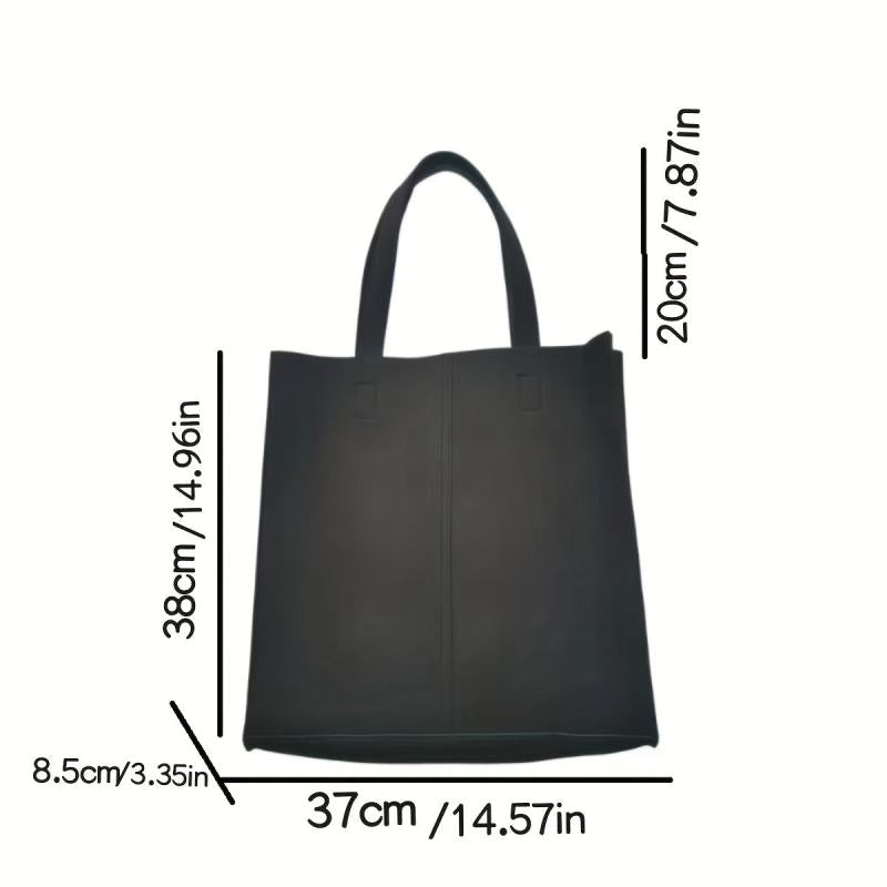 Large Capacity Tote Bag Vertical Shoulder Handbag for Men or Women