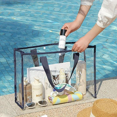 Transparent Waterproof Travel Storage Bag Large Capacity Portable Beach Bag