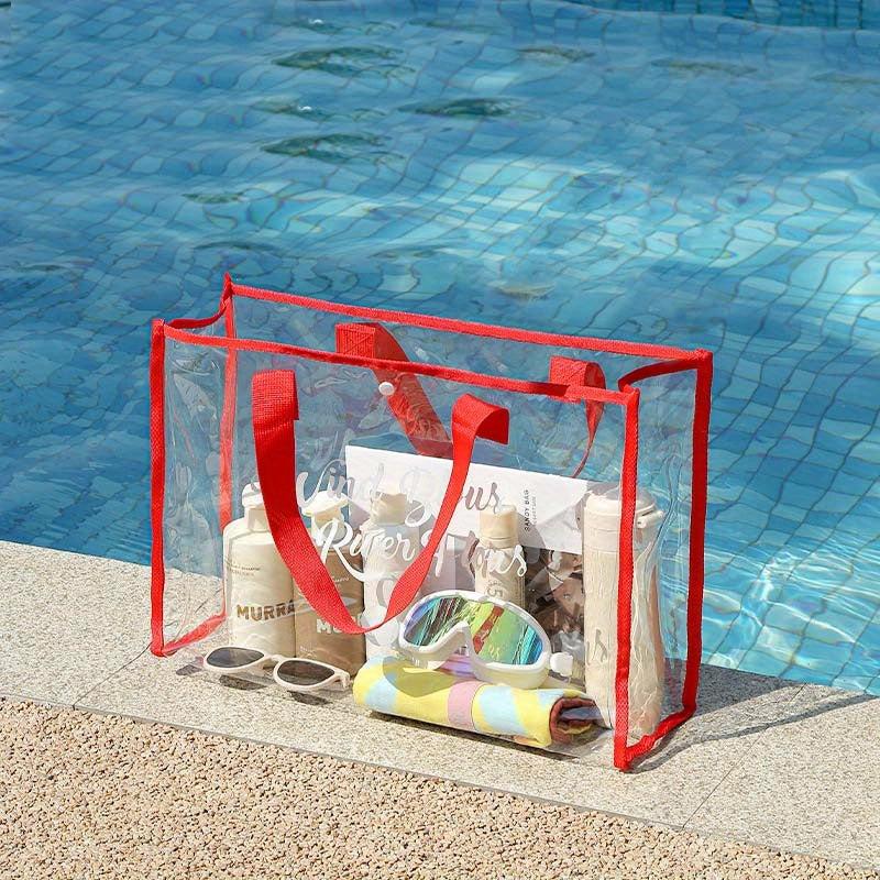 Transparent Waterproof Travel Storage Bag Large Capacity Portable Beach Bag