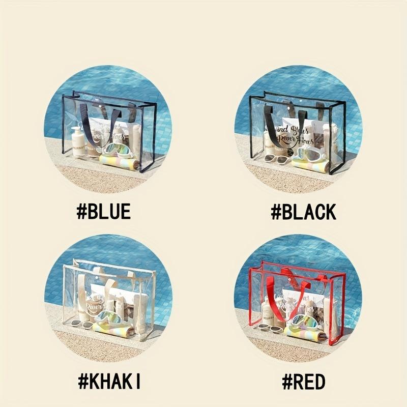 Transparent Waterproof Travel Storage Bag Large Capacity Portable Beach Bag
