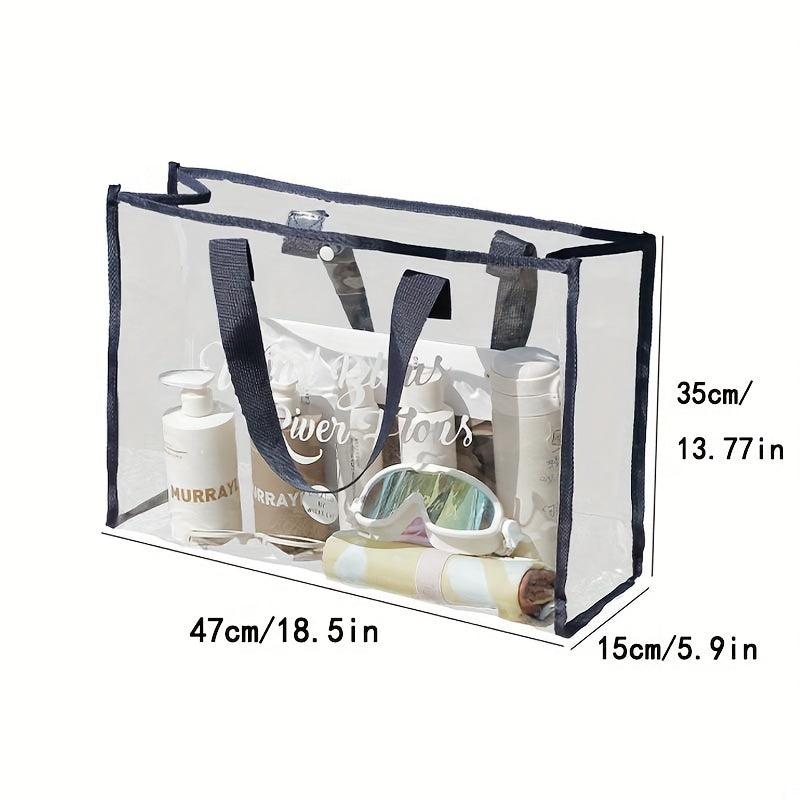 Transparent Waterproof Travel Storage Bag Large Capacity Portable Beach Bag