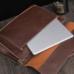 Men's Handbag Pu Leather Business Briefcase Shoulder Bag