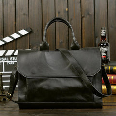 Men's Handbag Pu Leather Business Briefcase Shoulder Bag