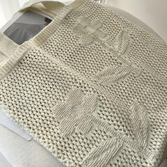 Men's Hollow Out Knit Tote Bag