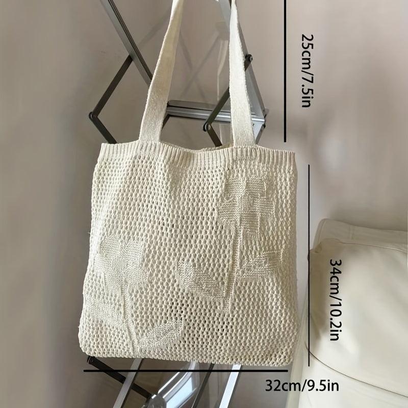 Men's Hollow Out Knit Tote Bag