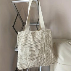 Men's Hollow Out Knit Tote Bag