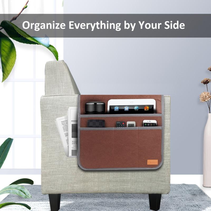 Sofa Armrest Organizer Remote Control Holder for Recliner Couch Arm