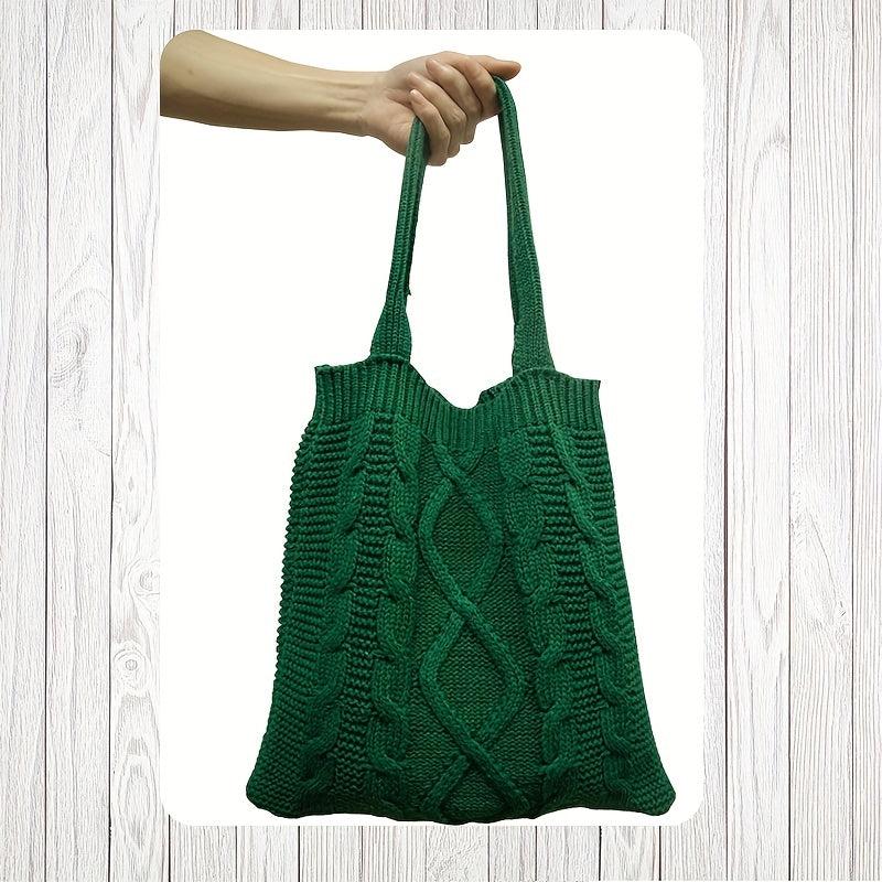 Crochet Tote Bag Knit Hobo Bag Handbag Large Capacity Travel Tote Bag