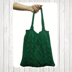 Crochet Tote Bag Knit Hobo Bag Handbag Large Capacity Travel Tote Bag