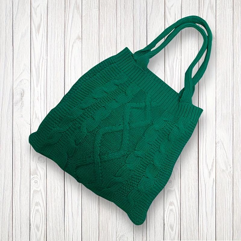 Crochet Tote Bag Knit Hobo Bag Handbag Large Capacity Travel Tote Bag