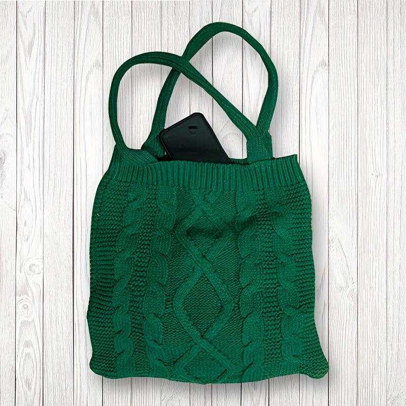 Crochet Tote Bag Knit Hobo Bag Handbag Large Capacity Travel Tote Bag