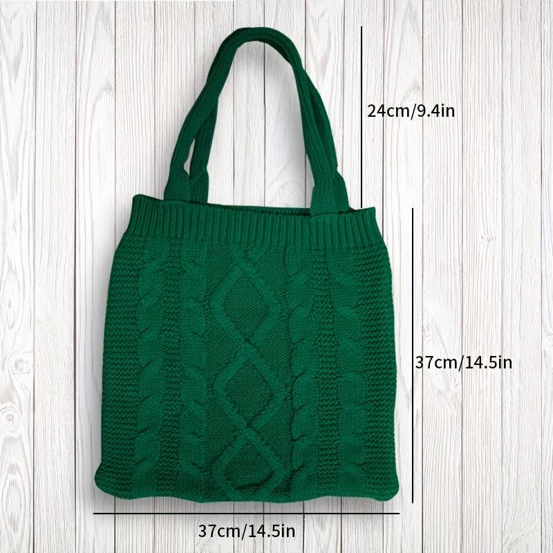 Crochet Tote Bag Knit Hobo Bag Handbag Large Capacity Travel Tote Bag