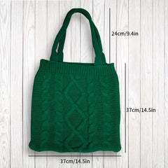 Crochet Tote Bag Knit Hobo Bag Handbag Large Capacity Travel Tote Bag