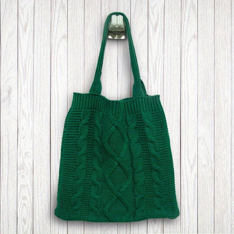 Crochet Tote Bag Knit Hobo Bag Handbag Large Capacity Travel Tote Bag
