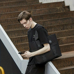 Men's Solid Casual Tote Bag