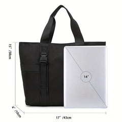Men's Solid Casual Tote Bag