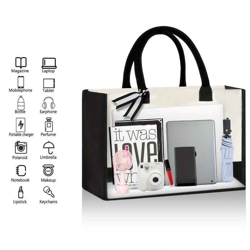 Canvas Tote Bag Large Capacity Handbag Beach Shopping Handbag