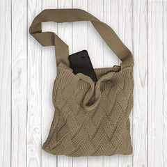 Crochet Tote Bag Knit Hobo Bag Handbag Large Capacity Travel Shoulder Bag