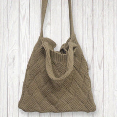 Crochet Tote Bag Knit Hobo Bag Handbag Large Capacity Travel Shoulder Bag