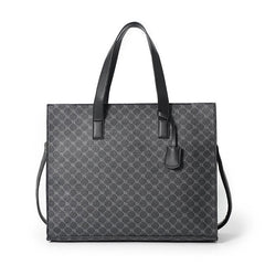 Versatile PU Leather Tote Crossbody Bag for Business Trip
