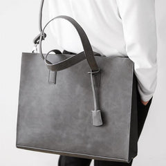 Versatile PU Leather Tote Crossbody Bag for Business Trip