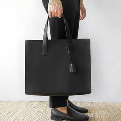 Versatile PU Leather Tote Crossbody Bag for Business Trip