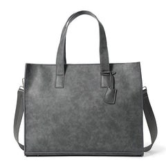 Versatile PU Leather Tote Crossbody Bag for Business Trip