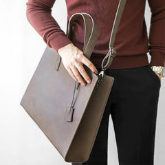 Versatile PU Leather Tote Crossbody Bag for Business Trip