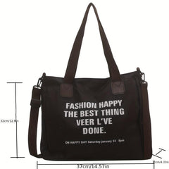 Large Capacity Letter Tote Bag