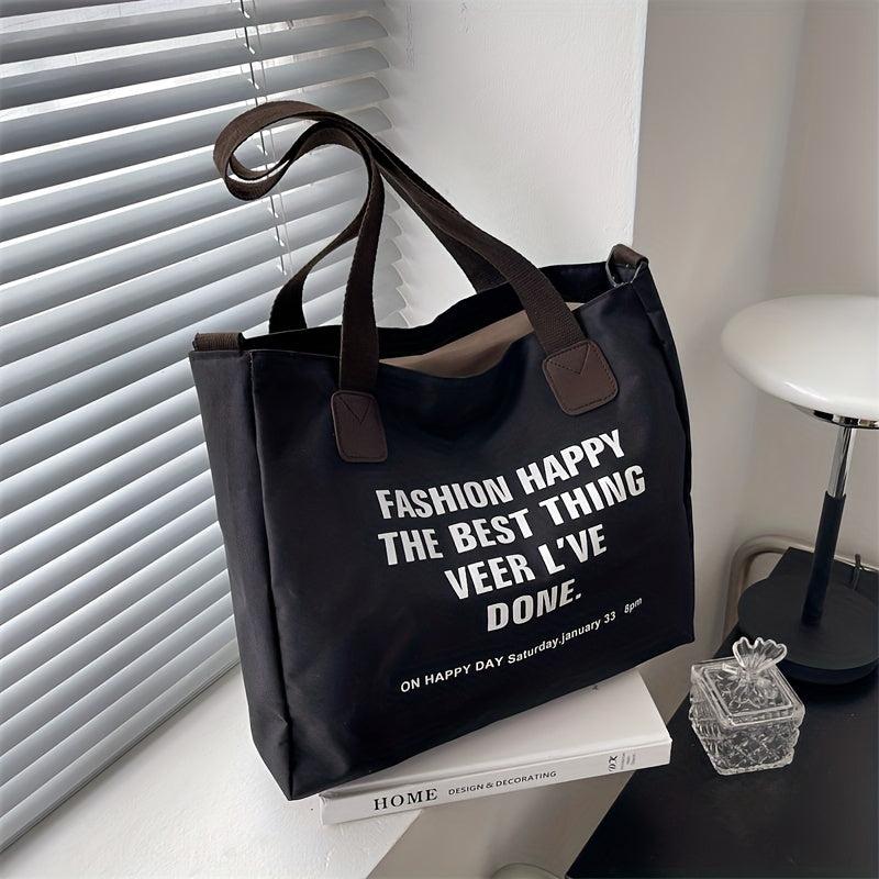 Large Capacity Letter Tote Bag