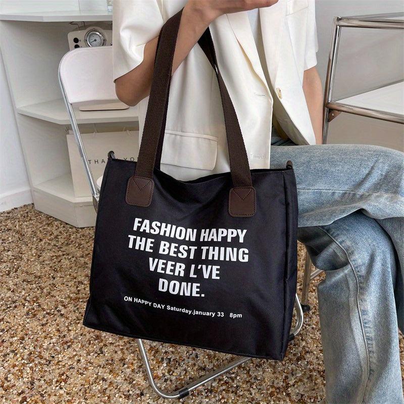 Large Capacity Letter Tote Bag