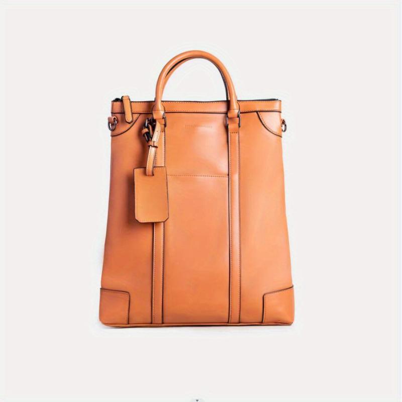 Men's PU Leather Business Briefcase Shoulder Bag