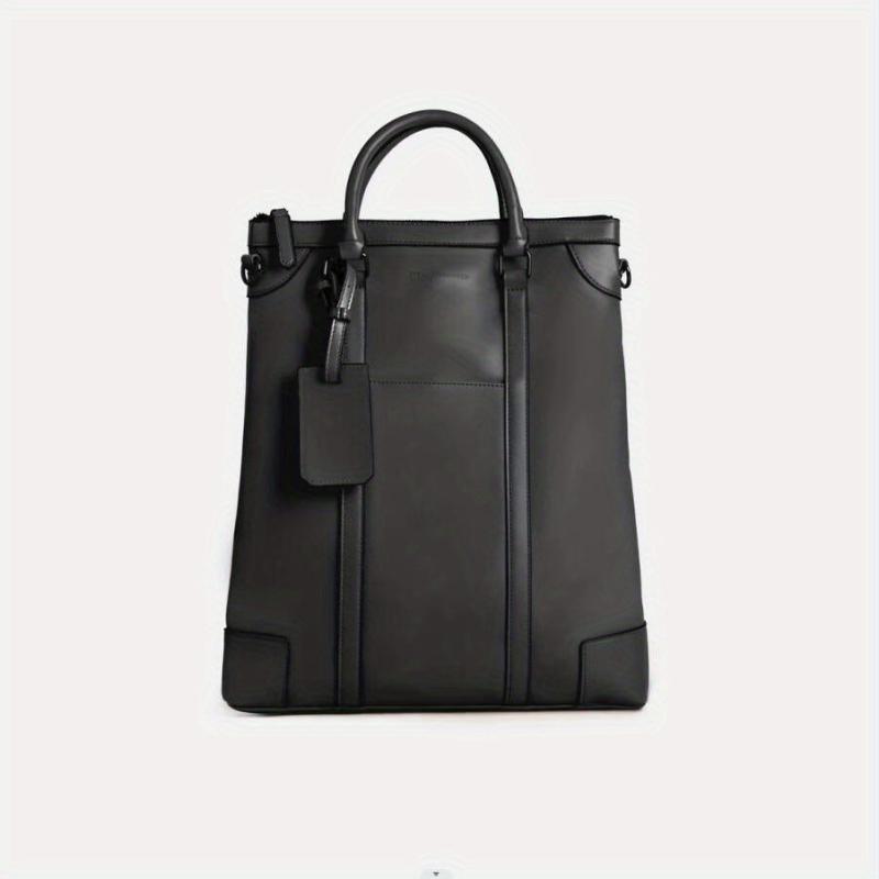 Men's PU Leather Business Briefcase Shoulder Bag
