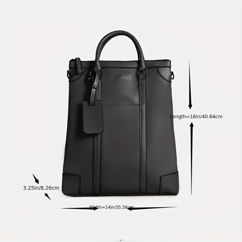 Men's PU Leather Business Briefcase Shoulder Bag