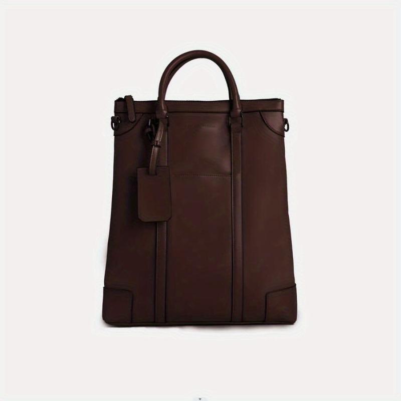 Men's PU Leather Business Briefcase Shoulder Bag