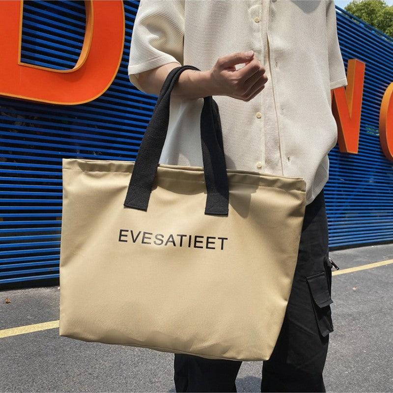 Men's Large Capacity Tote Bag Gym Swimming Shopping Dry Wet Handbag