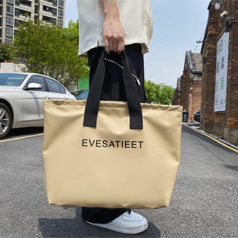 Men's Large Capacity Tote Bag Gym Swimming Shopping Dry Wet Handbag