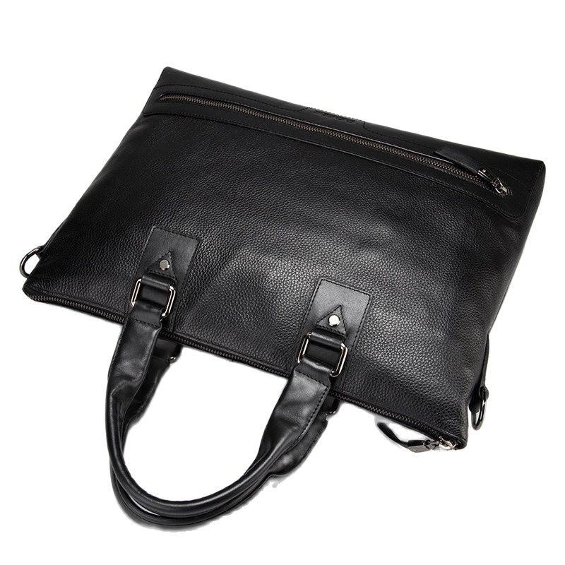 Leather Business Briefcase Handbag For Men Travel Work Computer Bag