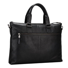 Leather Business Briefcase Handbag For Men Travel Work Computer Bag